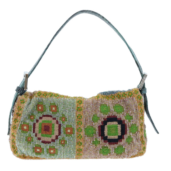 FENDI Mamma Baguette Shoulder Bag Beads Multicolor Auth yk8154A - Picture 2 of 16